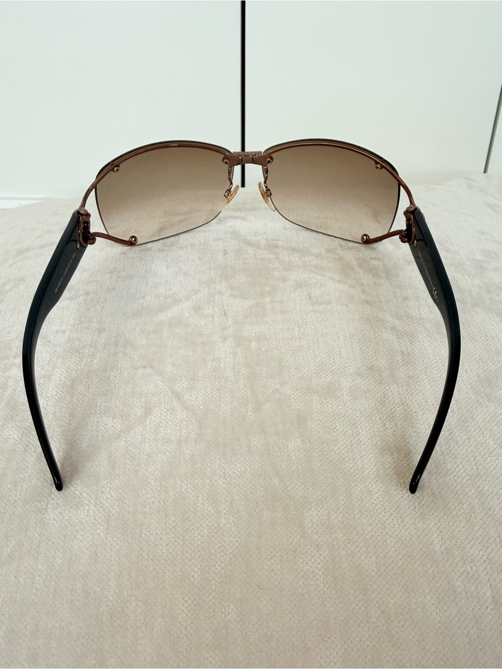 Gucci Brown Gradient Rimless Women's Sunglasses - Picture 6 of 14